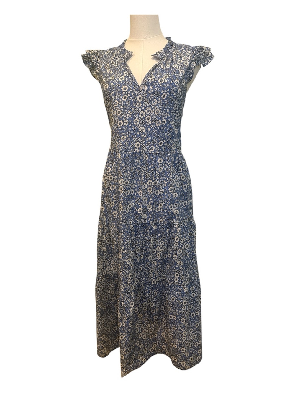 J. Crew Floral Tiered Maxi Dress - Size Small